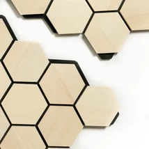 3D light thermo szaunaburkolat - HEXA