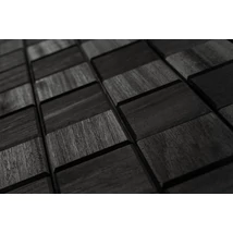 3D fekete mozaik szauna burkolat - SQUARE