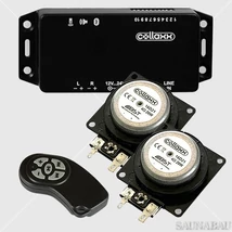 Új Bluetooth audió rendszer távirányítóval szaunába és gőzkabinba 2 db. vibrációs hangszóróval